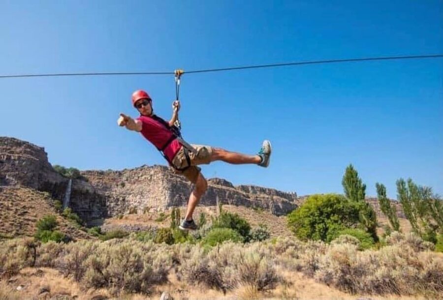Twin Falls: Zip Line Tour - The four-line course: from first glide to the 1,750-foot finale