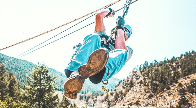 Upper Clear Creek Whitewater Rafting plus Cliffside Zipline from Idaho Springs - Stop 1: AVA’s Zipline Course Above Clear Creek Valley