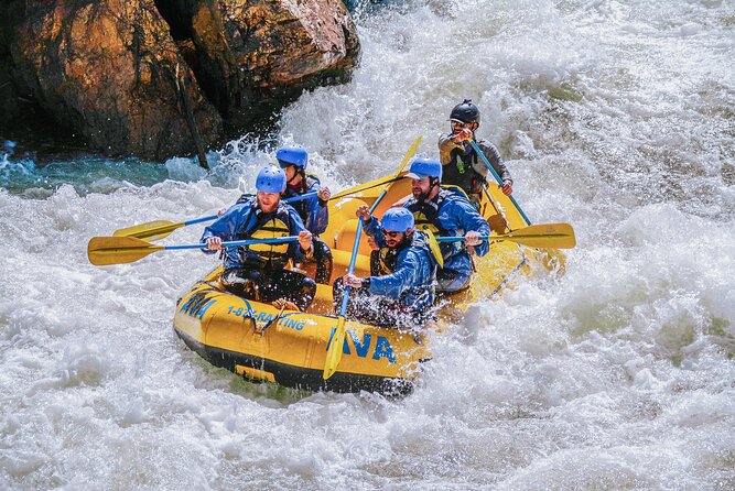 Upper Clear Creek Whitewater Rafting plus Cliffside Zipline from Idaho Springs - Lunch Break: 45 Minutes on Historic Miner Street