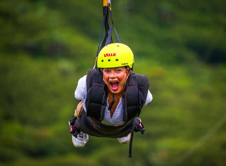 Vallé Advenature Park: Signature Zipline - From lift-off to landing: what the ride feels like