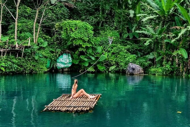 Vang Vieng Tour A Blue lagoon 3 with Caves and Zipline - Blue Lagoon 3 by buggy car: swim, rest, and the end-of-day payoff