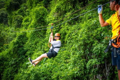 Vang Vieng: Zipline, Cave Tube, Trek, Kayak and Blue Lagoon - Kayaking the Nam Song River: small rapids, big views