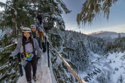 Whistler: 2-Hour Evening Zip Line Adventure - The course: 4 zip lines, 4 treetop bridges, and wintery mountain air