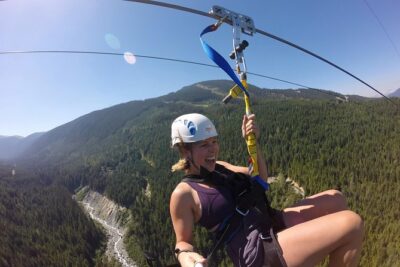 Whistler Sasquatch® Zipline - The Route in Plain English: Blackcomb Up, Zip Across, Whistler Village Down