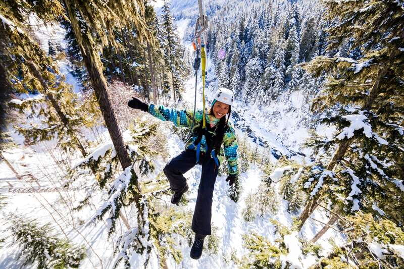 Whistler Zipline Experience: Ziptrek Bear Tour - Olympic track views on the way up: a quick, fun contrast