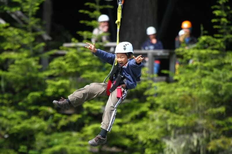 Whistler Zipline Experience: Ziptrek Bear Tour - The zipline course: four rides, zig-zag terrain, and that 1100 ft moment
