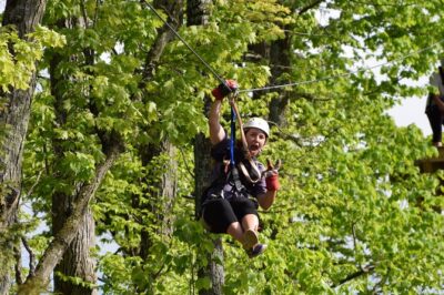 Wildman Zip Line Tour - The Course: Five Zip Lines Through Trees and Along the Menominee River