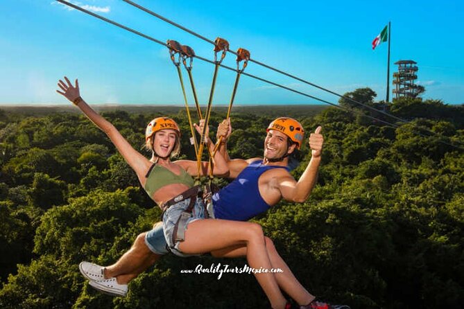 Xplor zip line park with transportation - Xplor near Playa del Carmen: an adventure park built around underground rivers
