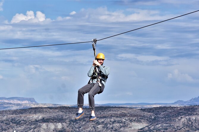 Zip Line Tour at Out of Africa Wildlife Park in Sedona,Camp Verde - The route: five zip lines and a rope bridge