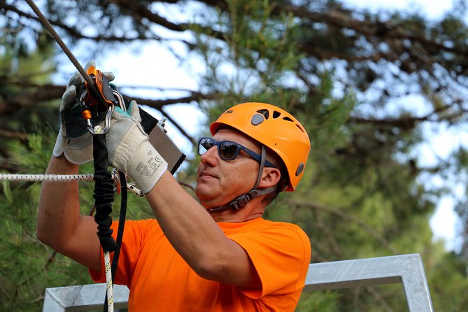 Zip line Tucepi - Tandem rides for kids under 44 lbs (20 kg)