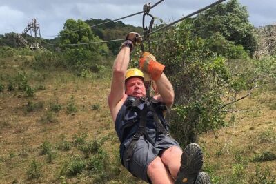 Zip line with 7 waterfall - Hiking Up to Waterfall 12 Through 27 Puddles