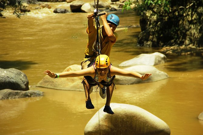 Zipline Experience over Cuale River - Zipline Towers, Jungle Platforms, and the Speed Factor