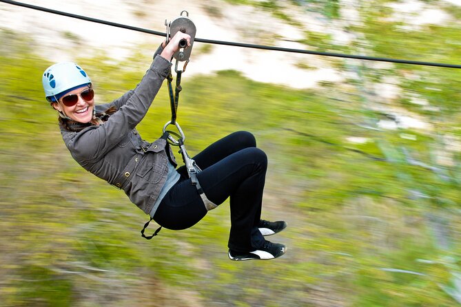 Zipline Extreme at Canopy Costa Azul: suspension bridge, rappel and ziplines - Damiana Liqueur Factory: desert plant learning with a local twist