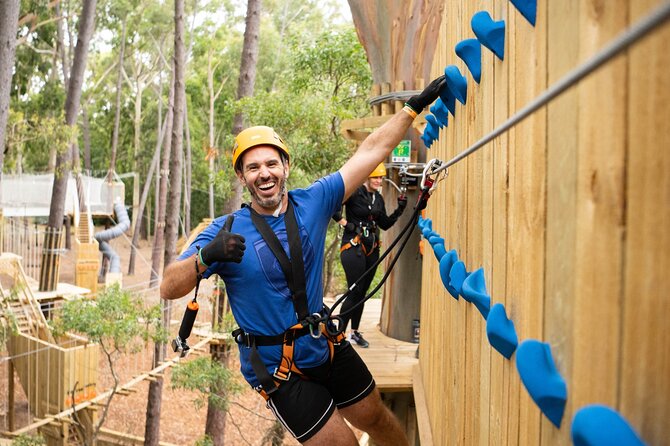 Zipline over the Heysen Trail & Through the Pines of Kuitpo - The real appeal: climbing in the pines, not just watching it