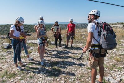 Zipline Šibenik - The 1-hour experience: how the three lines play out