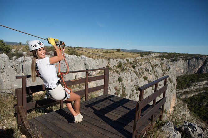 Zipline Šibenik - Čikola Canyon - Čikola Canyon from 120 to 30 meters up
