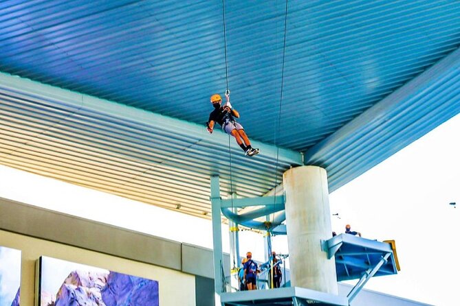 Zipline Sky Bull in Urban Environment in Toroverde urban park San Juan - The 90-Foot Tower and How the Safe Roller Works