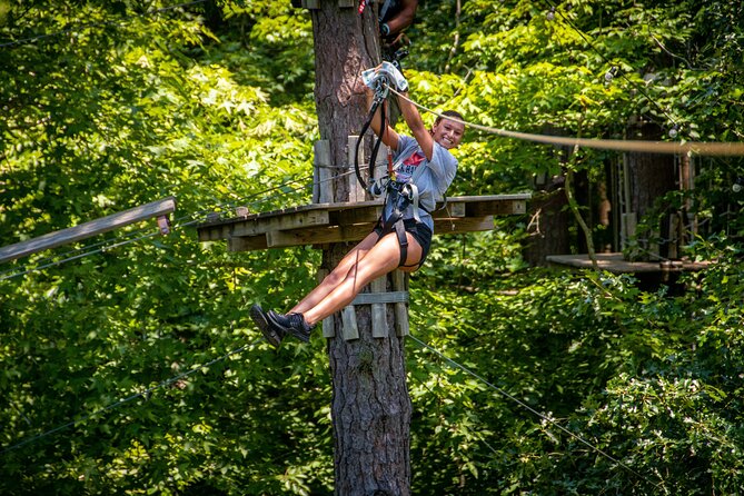 Ziplining and Climbing at The Adventure Park at Virginia Aquarium - Choosing your trails: how the 17 aerial routes work