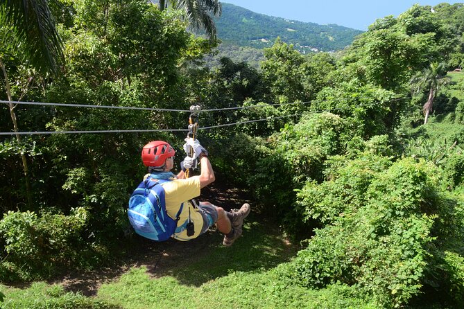 Ziplining at the Rainforest in Puerto Rico - Zipline Course Details: 5 Lines With Real Length and Height