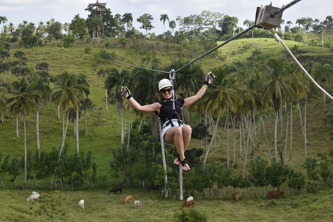 Ziplining from Punta Cana - Unique Carbon Fiber lines in Punta Cana - Safety Gear, Cables, and Comfort for Real Bodies